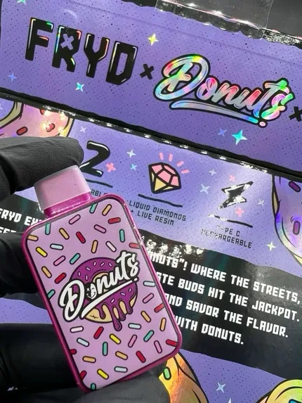 Fryd X Donuts Liquid Diamonds + Live Resin Extracts 2G Disposables – photo 3