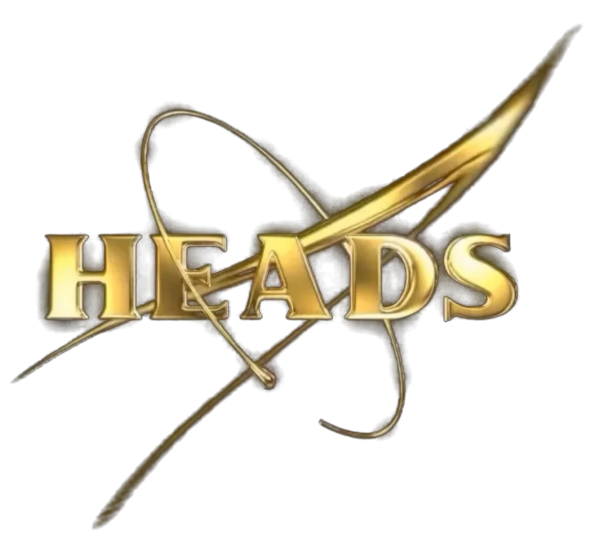 HEADS logo in gold