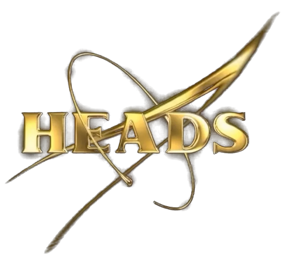 HEADS logo in gold